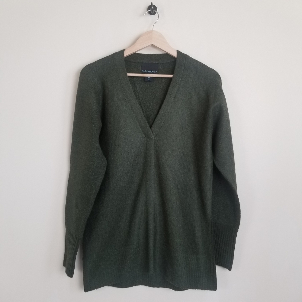 Cynthia Rowley Wool Blend V-Neck Sweater Small